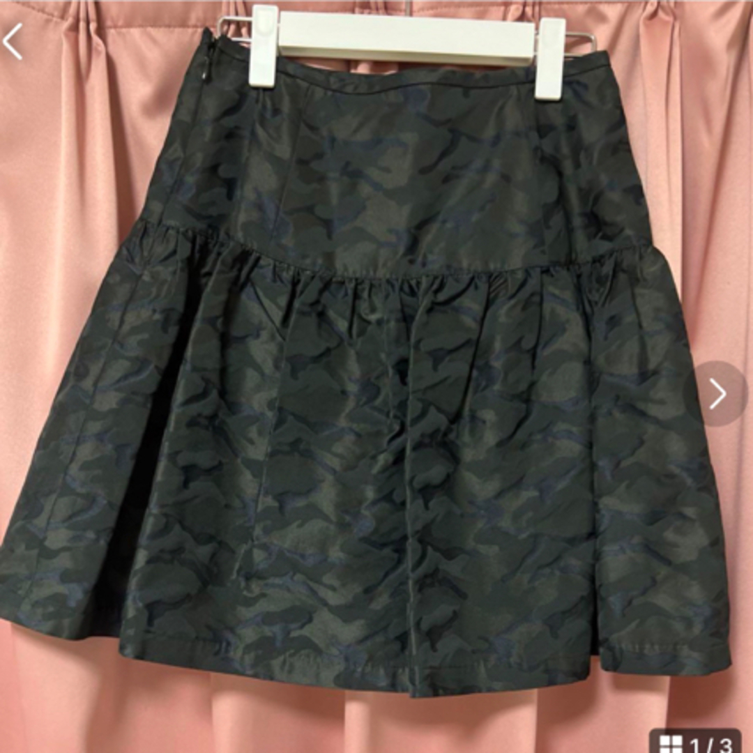 MISS J(ミスジェイ)の早いもの順⭐︎ミスジェイ　フレアスカート　迷彩柄　9号　38 レディースのスカート(ひざ丈スカート)の商品写真