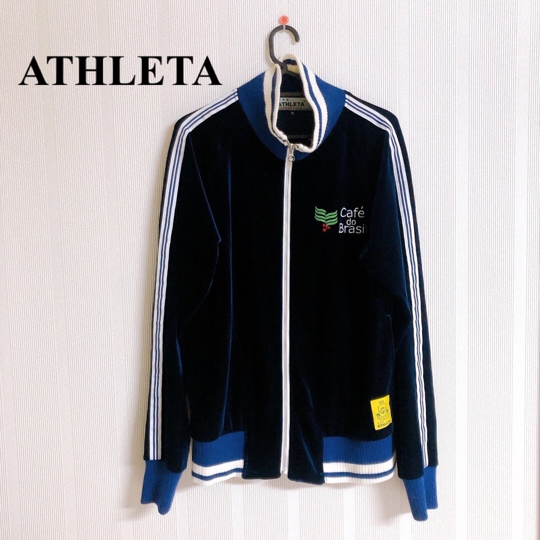 ATHLETA(アスレタ)のレア　ATHLETA ベロア生地 ジャージ トラックトップ メンズのトップス(ジャージ)の商品写真