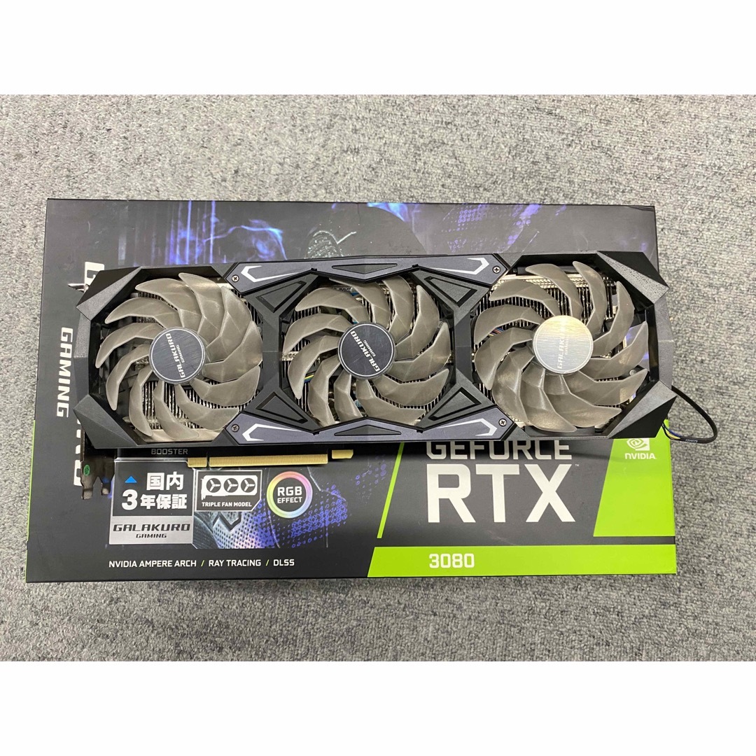 玄人志向GALAKURO GAMING GEFORCE RTX 3080スマホ/家電/カメラ