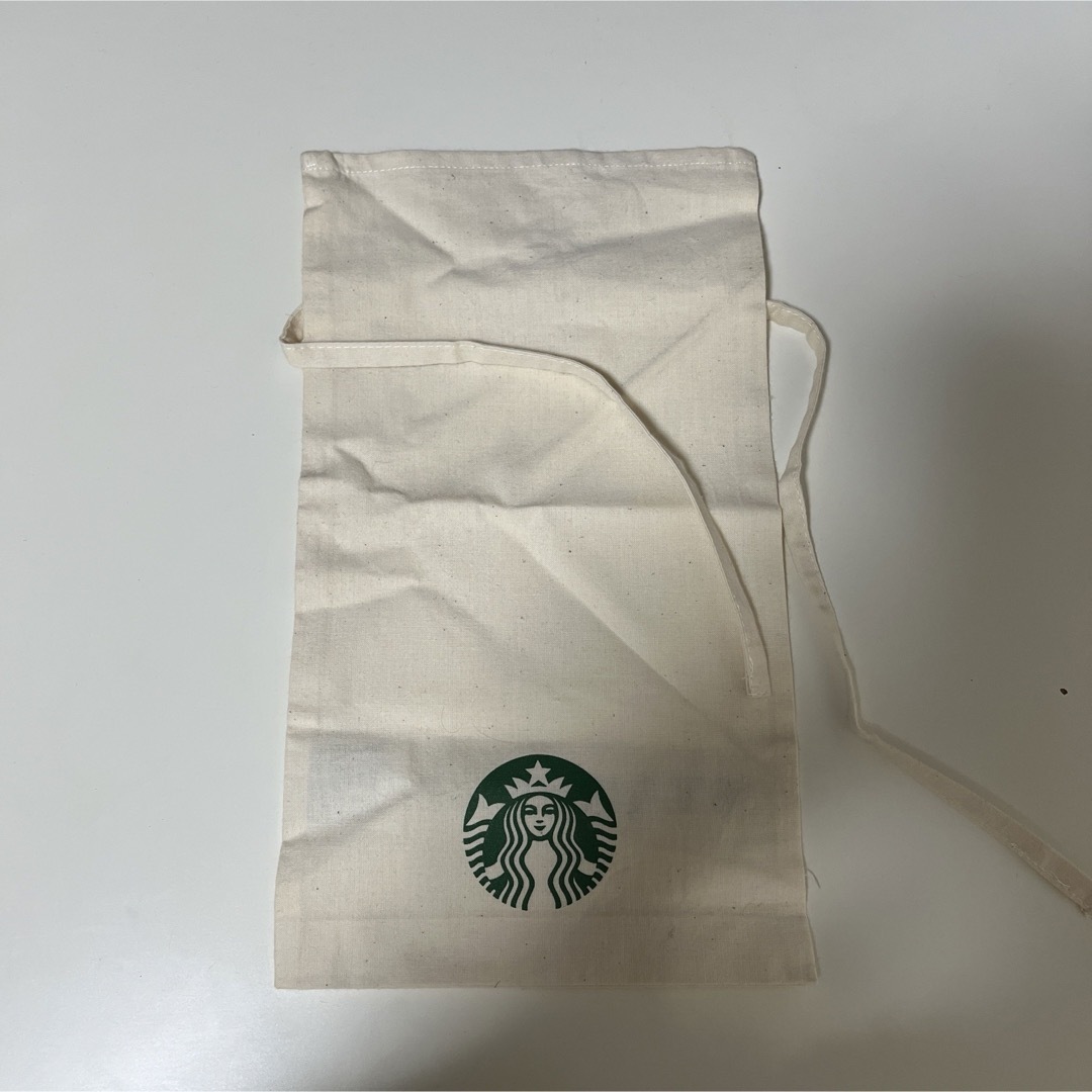 Starbucks Coffee(スターバックスコーヒー)のスタバ　ラッピング　巾着袋 インテリア/住まい/日用品のオフィス用品(ラッピング/包装)の商品写真