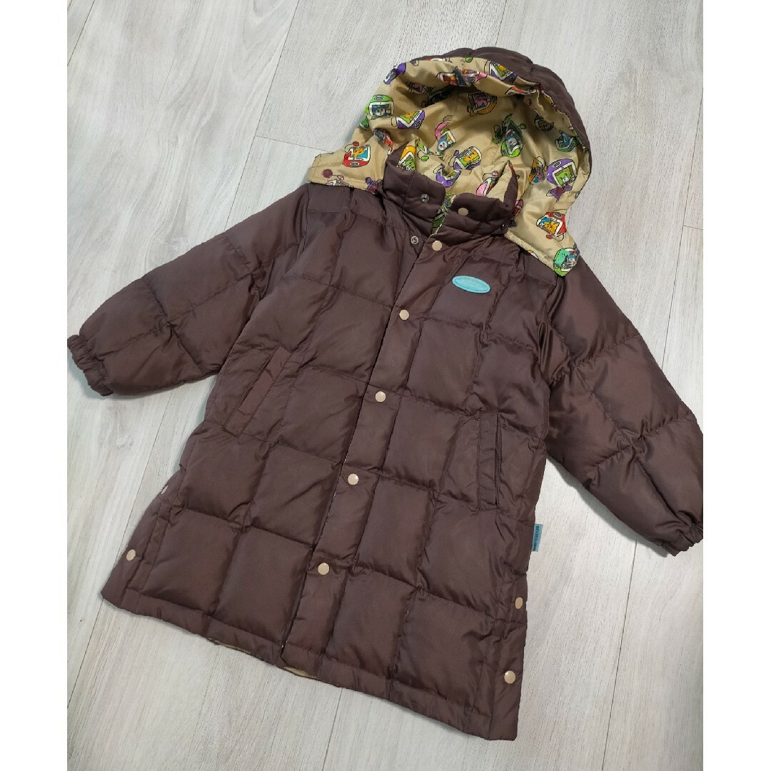 MINI-K(ミニケー)のMINI-K リバーシブル ダウンコート キッズ/ベビー/マタニティのキッズ服女の子用(90cm~)(コート)の商品写真