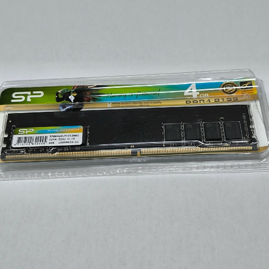 SILICON POWER デスクトップPC用メモリ SP004GBLFU21… スマホ/家電/カメラのPC/タブレット(PCパーツ)の商品写真