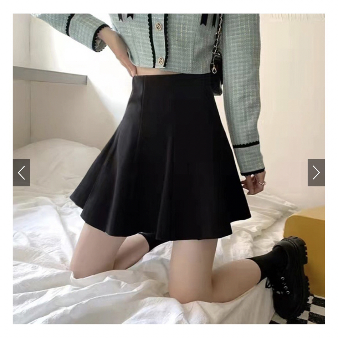 GRL(グレイル)のGRL インパン裏地付きフレアミニスカート[at1747] レディースのスカート(ミニスカート)の商品写真