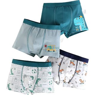 SI-30【2XLサイズ】140cm 男の子パンツ 綿 4 枚セット 子供肌着(下着)