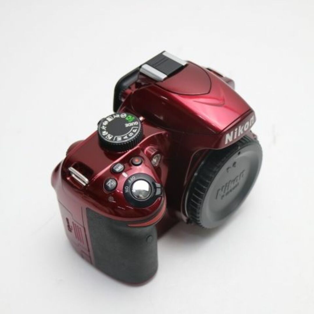 超美品 Nikon D3200 レッド ボディ製造番号は2068969