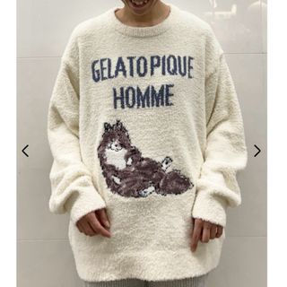 ジェラートピケ(gelato pique)の【HOMME】べビモコスリープキャットプルオーバー(ニット/セーター)