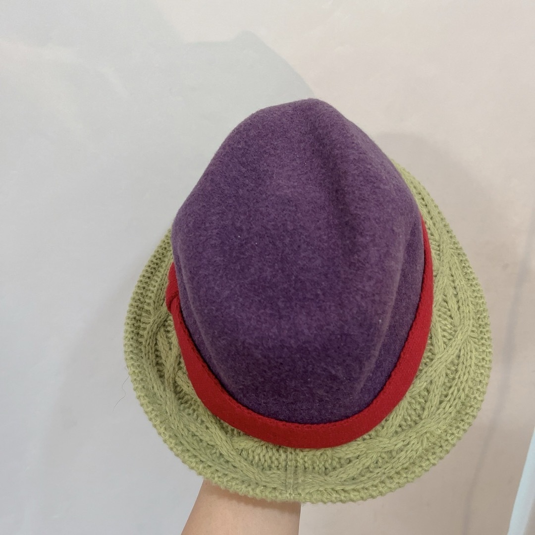 Vivienne Westwood(ヴィヴィアンウエストウッド)の【美品♡】Vivienne Westwood 毛　ニット　ハット　ソフトハット レディースの帽子(ハット)の商品写真
