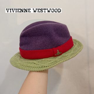 ヴィヴィアンウエストウッド(Vivienne Westwood)の【美品♡】Vivienne Westwood 毛　ニット　ハット　ソフトハット(ハット)