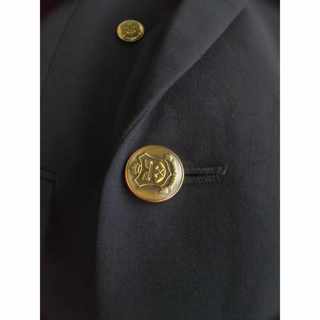 FARIANI ゴールド 刻印ボタン 紺ブレ ダブルジャケット　3573 メンズのジャケット/アウター(テーラードジャケット)の商品写真