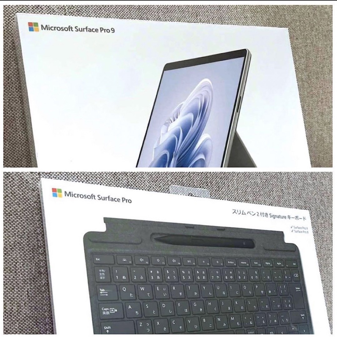 Microsoft(マイクロソフト)のMicrosoft Surface Pro 9 スリムペン付きキーボードセット スマホ/家電/カメラのPC/タブレット(タブレット)の商品写真