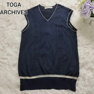 2020AW TOGA ネイビーニットベスト