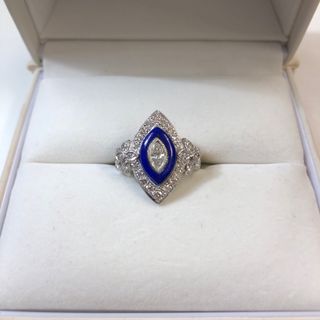 美品 pt900 D0.21/0.62ct デザインリング 12号 8.3g(リング(指輪))