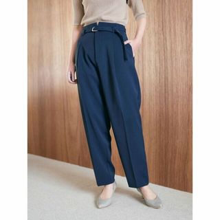 イェッカヴェッカ(YECCA VECCA)の【ネイビー】ベルテッドテーパードパンツ/24SS(その他)