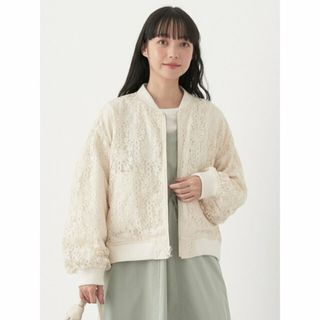 アースミュージックアンドエコロジー(earth music & ecology)の【アイボリー】リバーシブルMA-1 レディース/レース/24SS(その他)