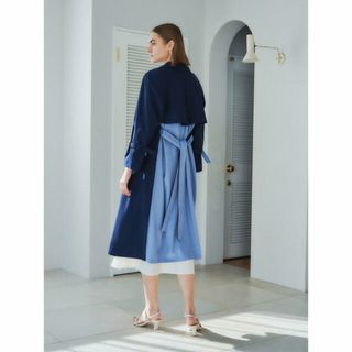 イェッカヴェッカ(YECCA VECCA)の【ネイビー】ロングトレンチコート/24SS(その他)