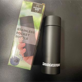 ブリヂストン(BRIDGESTONE)の【ディーラー非売品】ブリヂストンタイヤ　真空ステンレスボトル　ブラック(ノベルティグッズ)