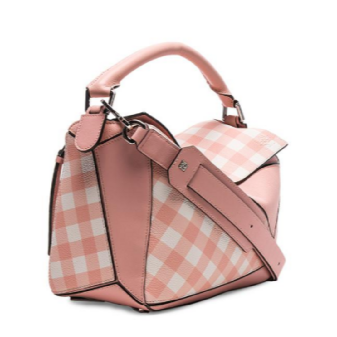 LOEWE(ロエベ)のロエベ　パズルバッグ　サーモンピンク ギンガム レディースのバッグ(ハンドバッグ)の商品写真