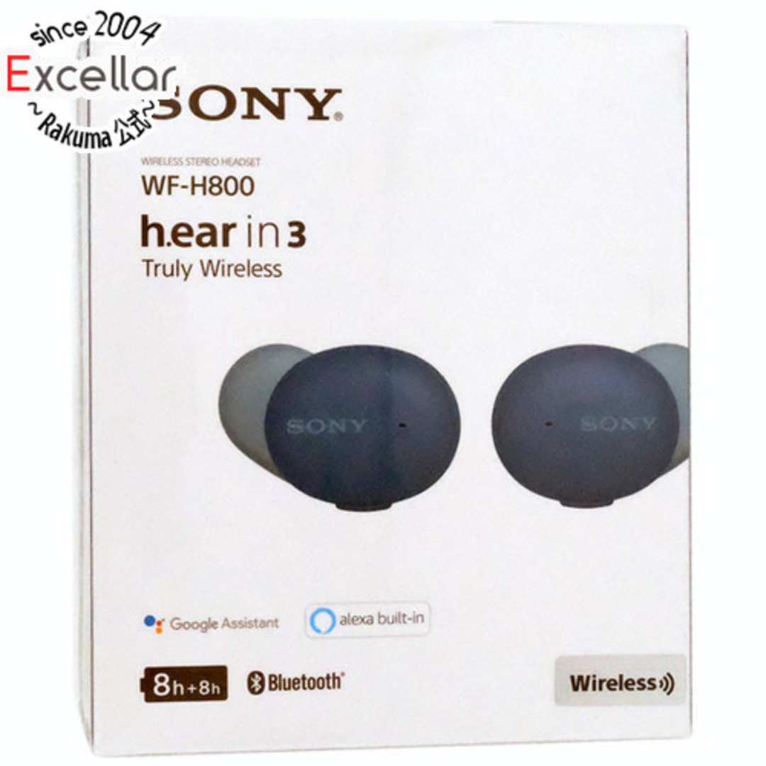 SONY(ソニー)のSONY　ワイヤレスステレオヘッドセット h.ear in 3 Truly Wireless　WF-H800 (L)　ブルー　修理品 元箱あり スマホ/家電/カメラのオーディオ機器(ヘッドフォン/イヤフォン)の商品写真