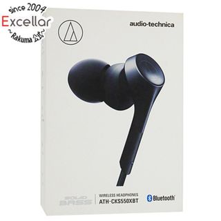 オーディオテクニカ(audio-technica)のaudio-technica　ワイヤレスヘッドホン SOLID BASS　ATH-CKS550XBT BK　ブラック　修理品 元箱あり(ヘッドフォン/イヤフォン)