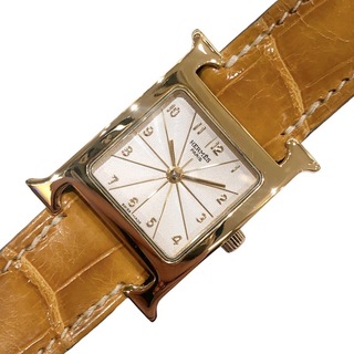 Hermes - 　エルメス HERMES Hウォッチ HH1.285 750 クオーツ レディース 腕時計