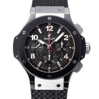 ウブロ(HUBLOT)のウブロ ビッグバン クロノグラフ 301.SB.131.RX HUBLOT 腕時計 カーボン 黒文字盤(腕時計(アナログ))