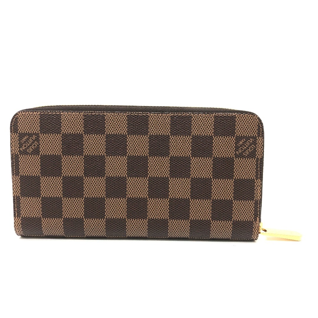 レディースルイヴィトン LOUIS VUITTON ジッピーウォレット N60046 ダミエ ラウンドファスナー 長財布 ダミエキャンバス ブラウン 未使用