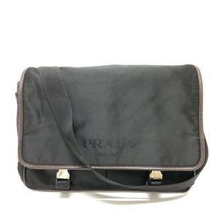 プラダ(PRADA)のプラダ PRADA メッセンジャーバッグ VA0793 カバン 斜め掛けバック ショルダーバッグ ナイロン ブラック(ショルダーバッグ)