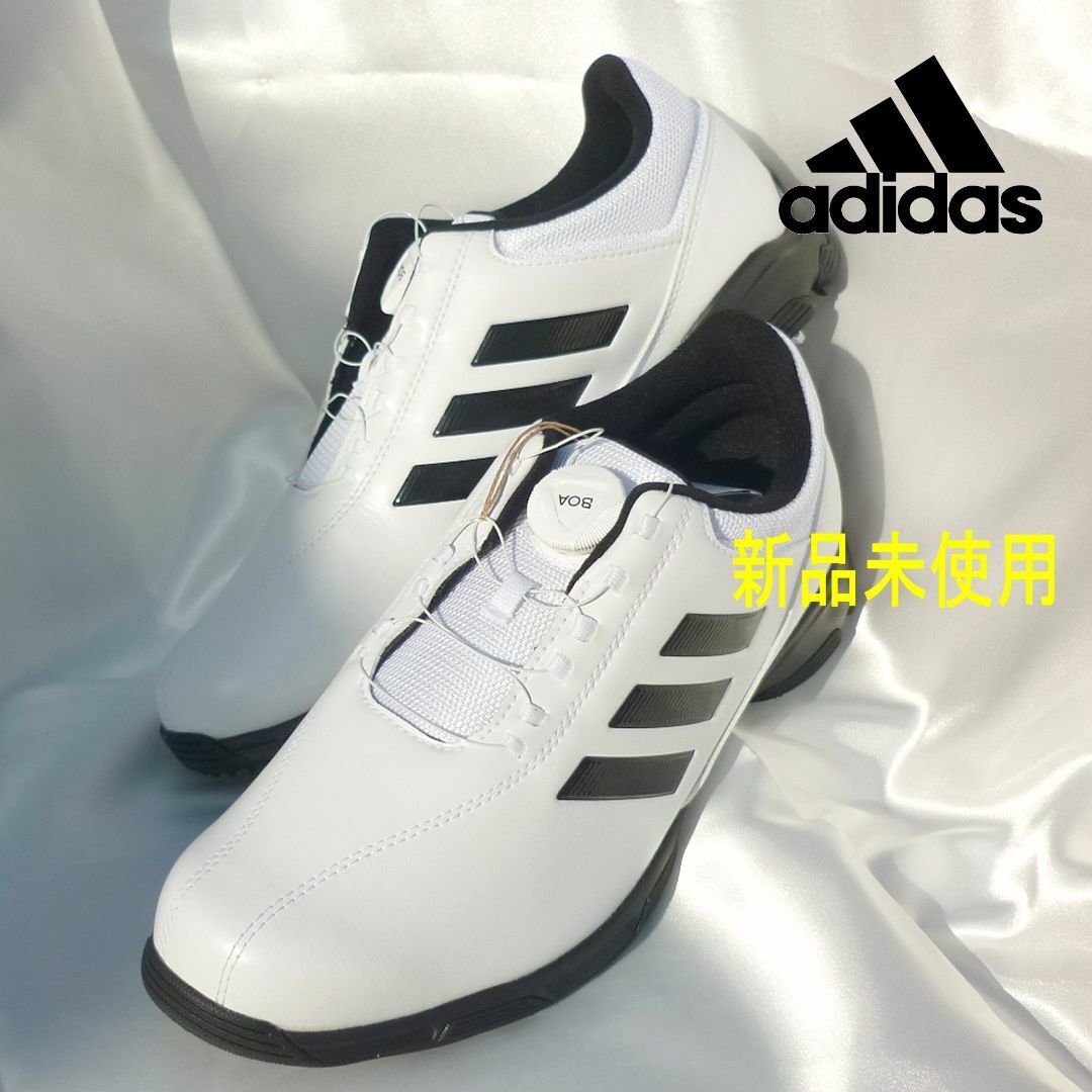 adidas(アディダス)の定価16500円26cm★アディダスボアダイヤルゴルフシューズ白黒 スポーツ/アウトドアのゴルフ(シューズ)の商品写真