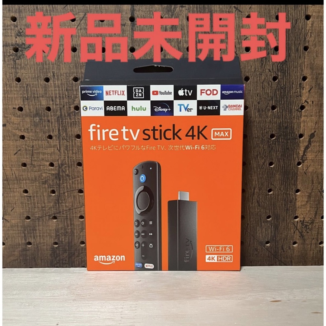 Amazon(アマゾン)の新品未開封  Amazon Fire TV Stick 4K Max スマホ/家電/カメラのテレビ/映像機器(その他)の商品写真