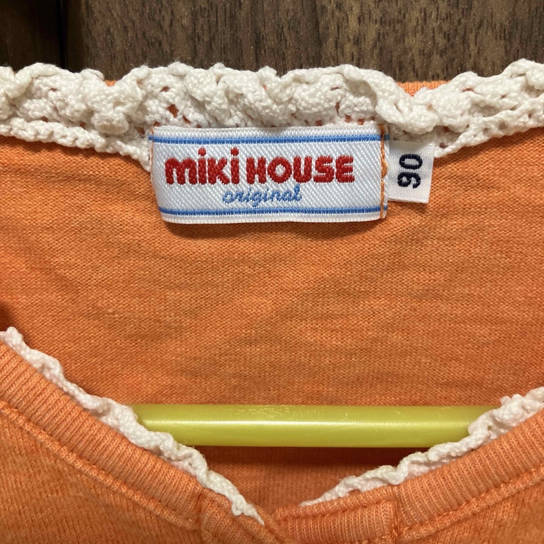 mikihouse(ミキハウス)のミキハウス　女の子カーディガン　90 キッズ/ベビー/マタニティのキッズ服女の子用(90cm~)(カーディガン)の商品写真