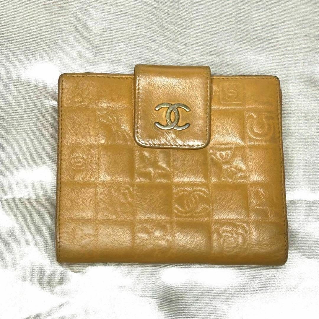 CHANEL(シャネル)のCHANEL シャネル アイコンライン Wホック コンパクトウォレット 二つ折り レディースのファッション小物(財布)の商品写真