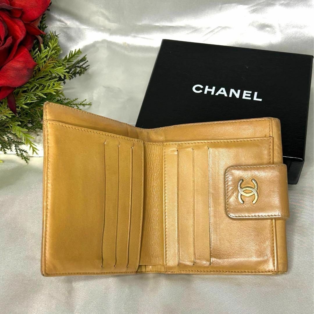 CHANEL(シャネル)のCHANEL シャネル アイコンライン Wホック コンパクトウォレット 二つ折り レディースのファッション小物(財布)の商品写真