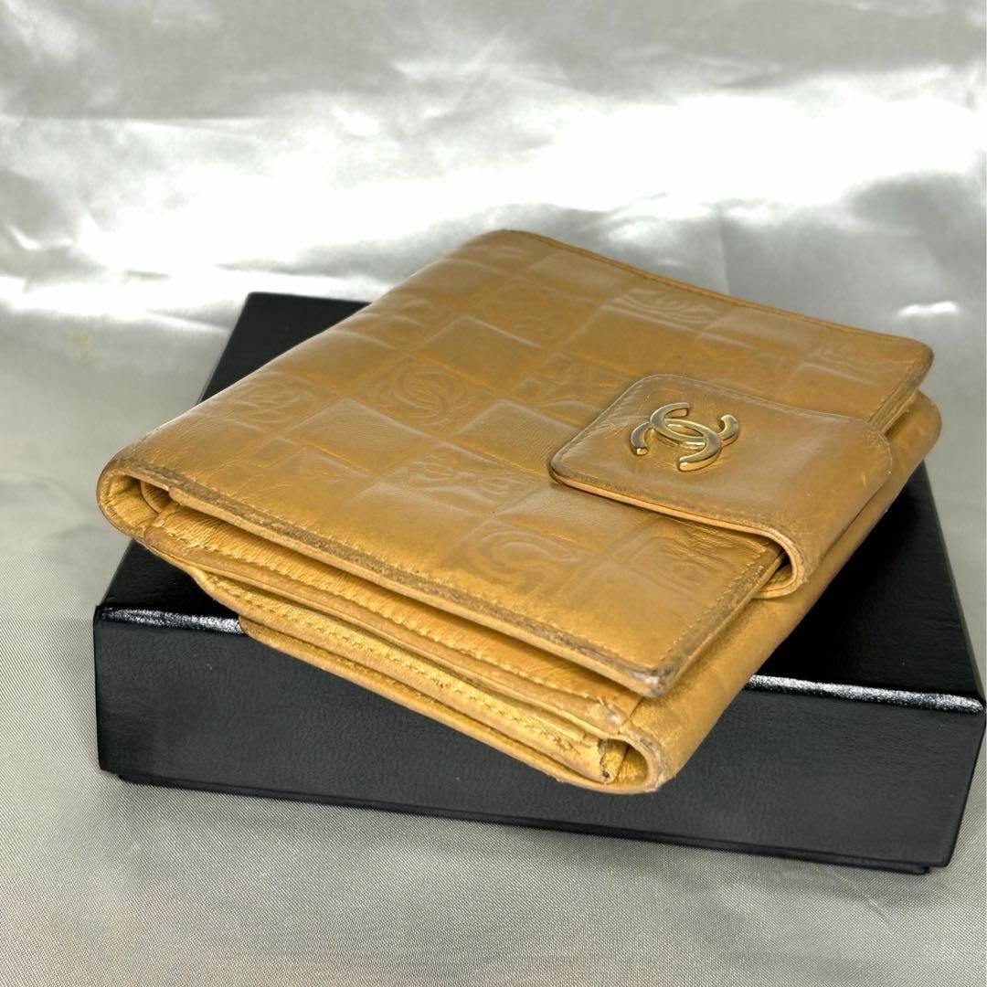 CHANEL(シャネル)のCHANEL シャネル アイコンライン Wホック コンパクトウォレット 二つ折り レディースのファッション小物(財布)の商品写真