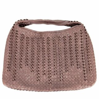 ボッテガヴェネタ(Bottega Veneta)の【限定価格】BOTTEGAVENETA ボッテガヴェネタ ハンドバッグ イントレチャート 鞄 かばん レザー    パープル系 シルバー金具 レディース【中古品】(ハンドバッグ)