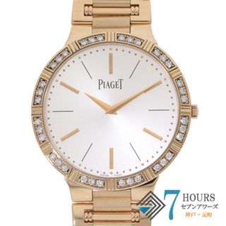 ピアジェ(PIAGET)の【119111】PIAGET ピアジェ  P10444/G0A38056 ポロダンサー ベゼルダイヤ シルバーダイヤル PG 手巻き ギャランティーカード 純正ボックス 腕時計 時計 WATCH メンズ 男性 男 紳士【中古】(腕時計(アナログ))