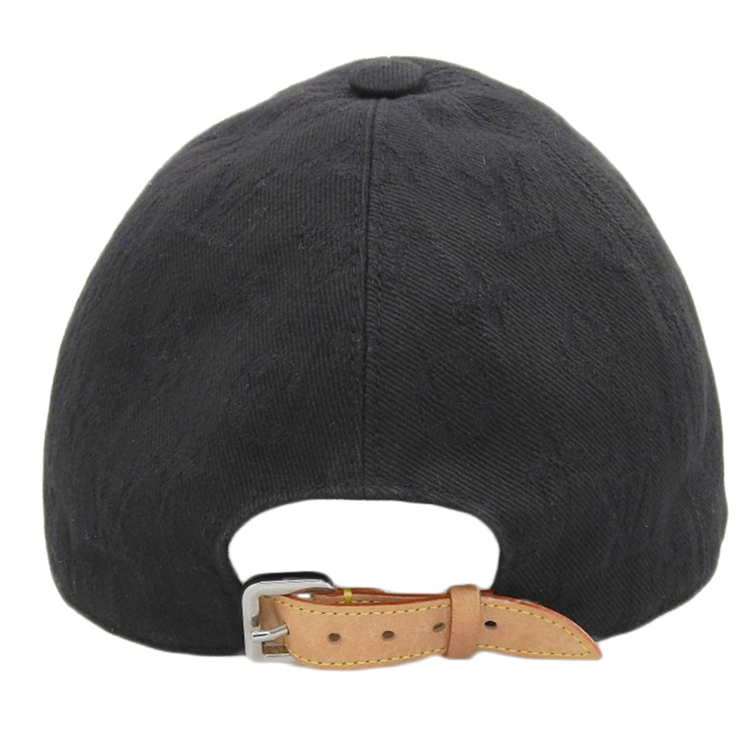 LOUIS VUITTON(ルイヴィトン)の【本物保証】 ルイヴィトン LOUIS VUITTON モノグラム エッセンシャル ベースボールキャップ 帽子 ロゴ キャンバス ブラック 58 M76584 メンズの帽子(キャップ)の商品写真
