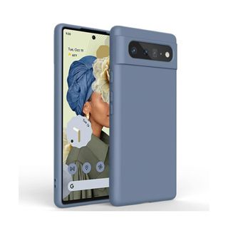 Google Pixel 6 ケースピクセル 6 カバースマホケースブルーグレー(モバイルケース/カバー)