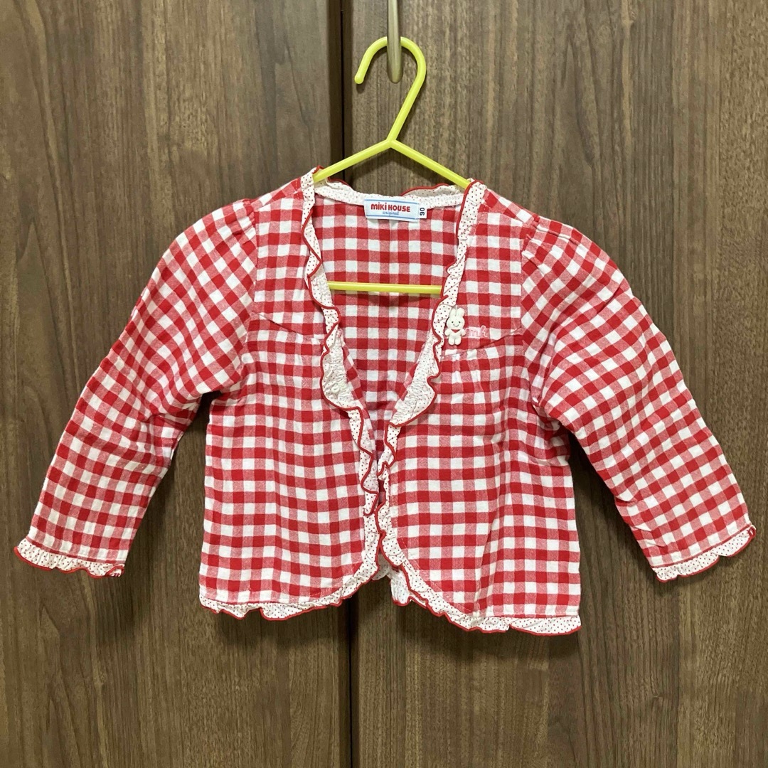 mikihouse(ミキハウス)のミキハウス　女の子ボレロ　90 キッズ/ベビー/マタニティのキッズ服女の子用(90cm~)(その他)の商品写真