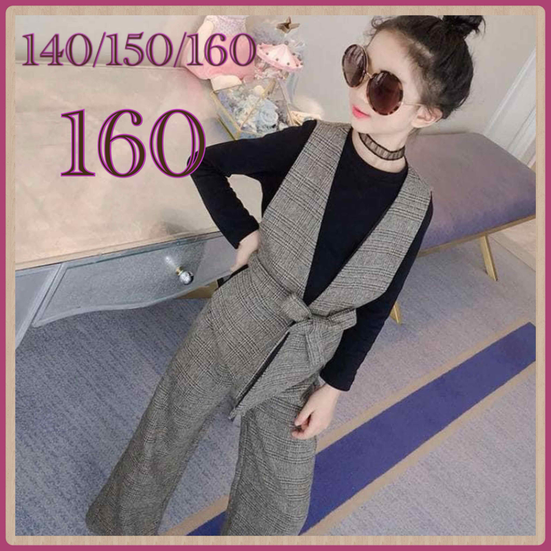 ♡ シャツ＆ベスト セットアップ ♡ 160 キッズ パンツ スーツ 女の子 キッズ/ベビー/マタニティのキッズ服女の子用(90cm~)(ドレス/フォーマル)の商品写真