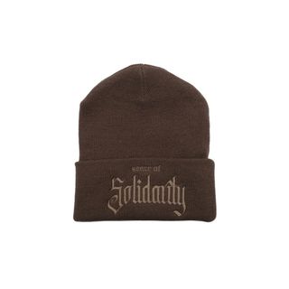 ラッツ(RATS)の【RATS】KNIT CAP SOLIDARITY BROWN(ニット帽/ビーニー)