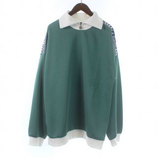 アザー(other)のMARTINE ROSE ZIP TRACK TOP カットソー 長袖 M 緑(カットソー(長袖/七分))