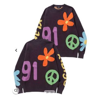 エクストララージ(XLARGE)のPEACE JACQUARD KNIT CREWNECK TOP XLARGE(ニット/セーター)