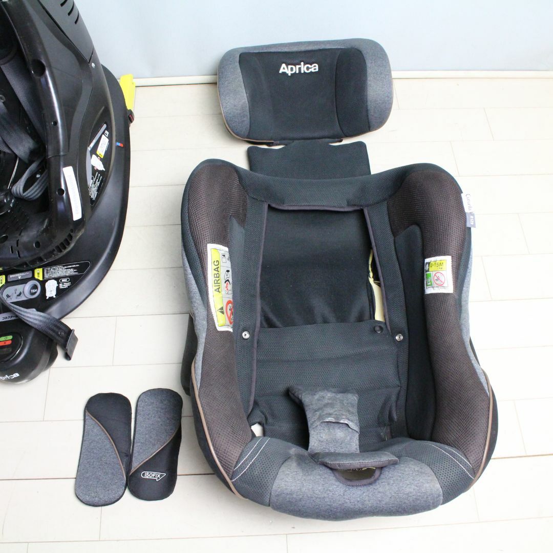 Aprica(アップリカ)の良品 洗濯済 アップリカ クルリラプロテクト チャイルドシート isofix キッズ/ベビー/マタニティの外出/移動用品(自動車用チャイルドシート本体)の商品写真