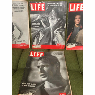 米国雑誌LIFE 1950年代の情勢やトレンド特集magazineセット4冊(アート/エンタメ/ホビー)