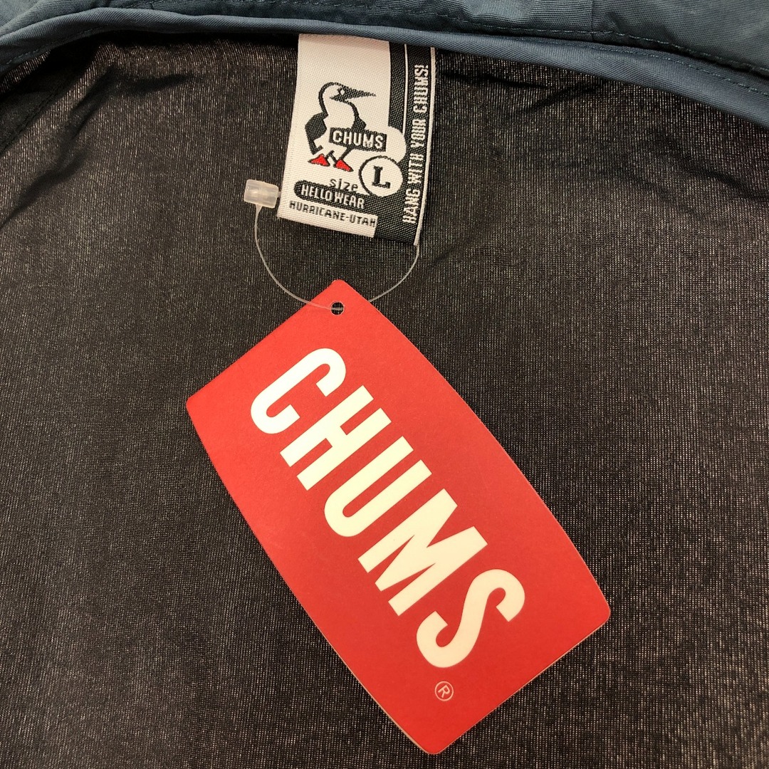 CHUMS(チャムス)の□□CHUMS チャムス キャンプフィールドフーディ ナイロンジャケット Ｌサイズ CH04-1148 ブラック×パープル メンズのジャケット/アウター(ナイロンジャケット)の商品写真