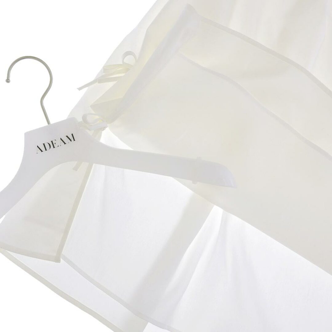 アディアム 美品 ADEAM アディアム コットン セイルドレス ワンピース レディース 白 ホワイト XS 42811 XS レディースのワンピース(その他)の商品写真