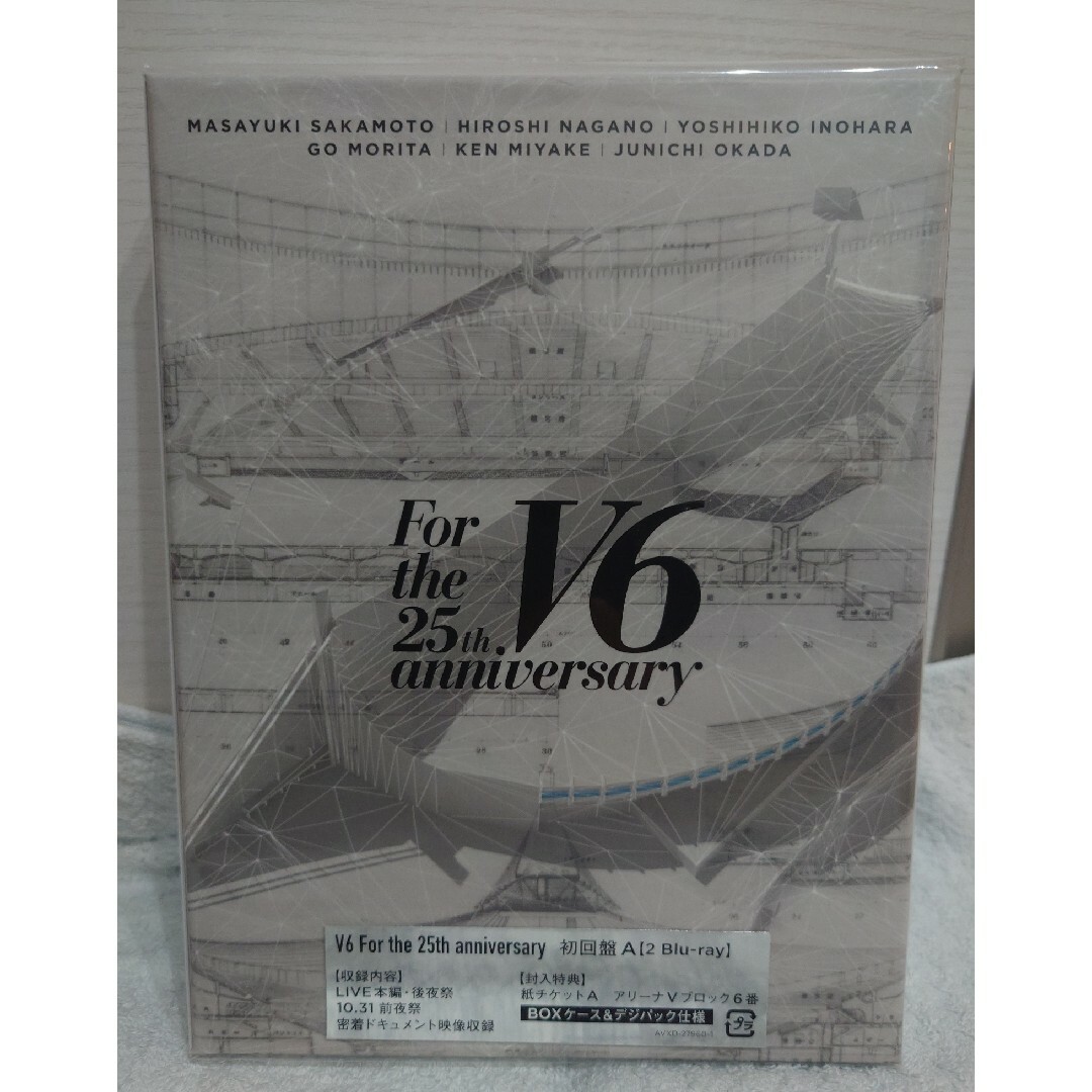 V6(ブイシックス)のFor　the　25th　anniversary（初回盤A） Blu-ray エンタメ/ホビーのDVD/ブルーレイ(ミュージック)の商品写真