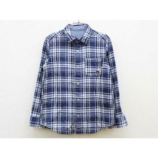 ミキハウス(mikihouse)の【春物 新入荷!】▼ミキハウスダブルB/MIKIHOUSE DOUBLE.B▼140cm リバーシブルシャツ 青系×白×黄色＆水色 【中古】 子供服 キッズ kids  ジュニア 男の子 春秋冬 tops 402042(シャツ/カットソー)