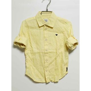 ジョルジオアルマーニ(Giorgio Armani)の【春夏物 新入荷!】‡アルマーニ ジュニア/Armani Junior ‡106cm 長袖シャツ 黄色 麻100％ 袖2way【中古】子供服 キッズ kids 男の子 春夏 tops 402042(シャツ/カットソー)