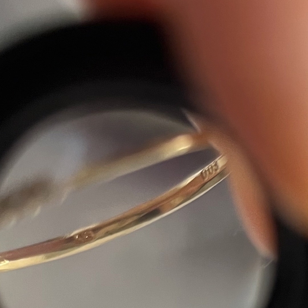 0号ピンキーリングk18ダイヤ レディースのアクセサリー(リング(指輪))の商品写真